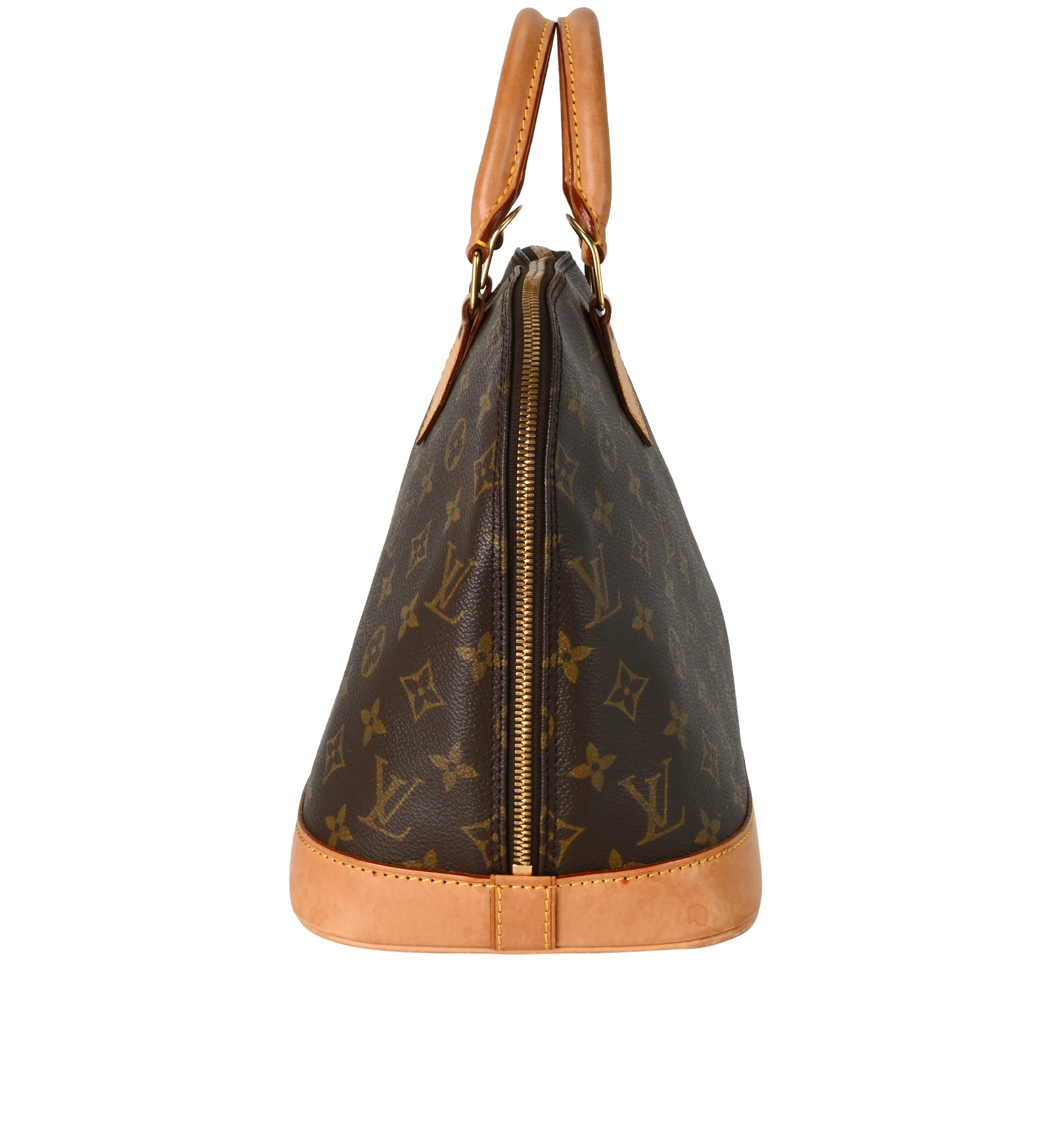 Alma PM, &pound;850, Handbags, Brown, Canvas/Leather, Bottom view